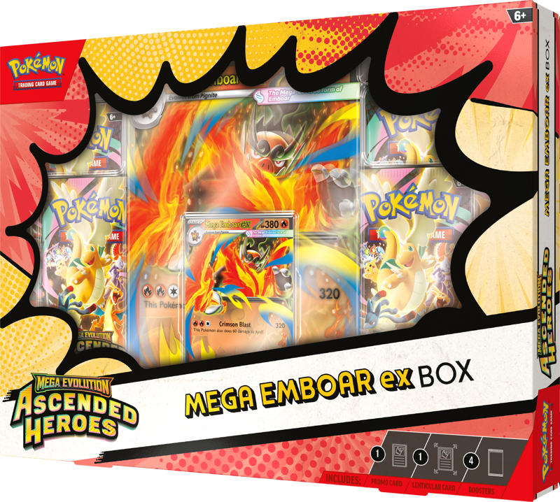Pokemon: Ascended Heroes - Mega Emboar EX Collection Box