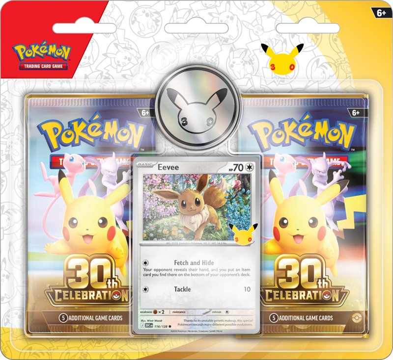 Pokemon: 30th Celebration - 2 Pack Blister