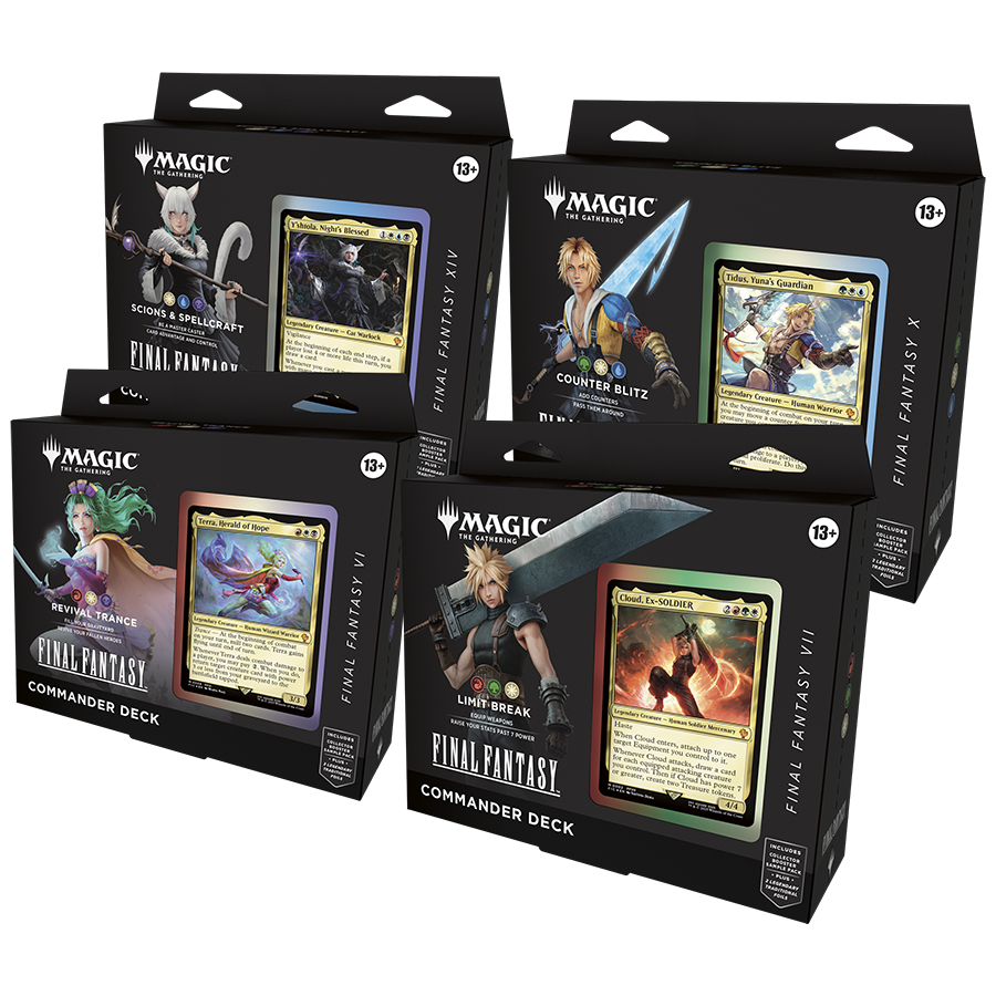 Magic The Gathering: Final Fantasy - Commander Deck Set of 4