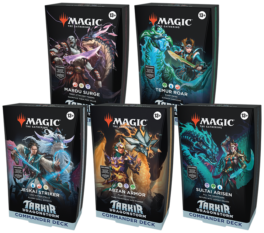 Magic The Gathering: Tarkir Dragonstorm - Commander Deck Set of 5