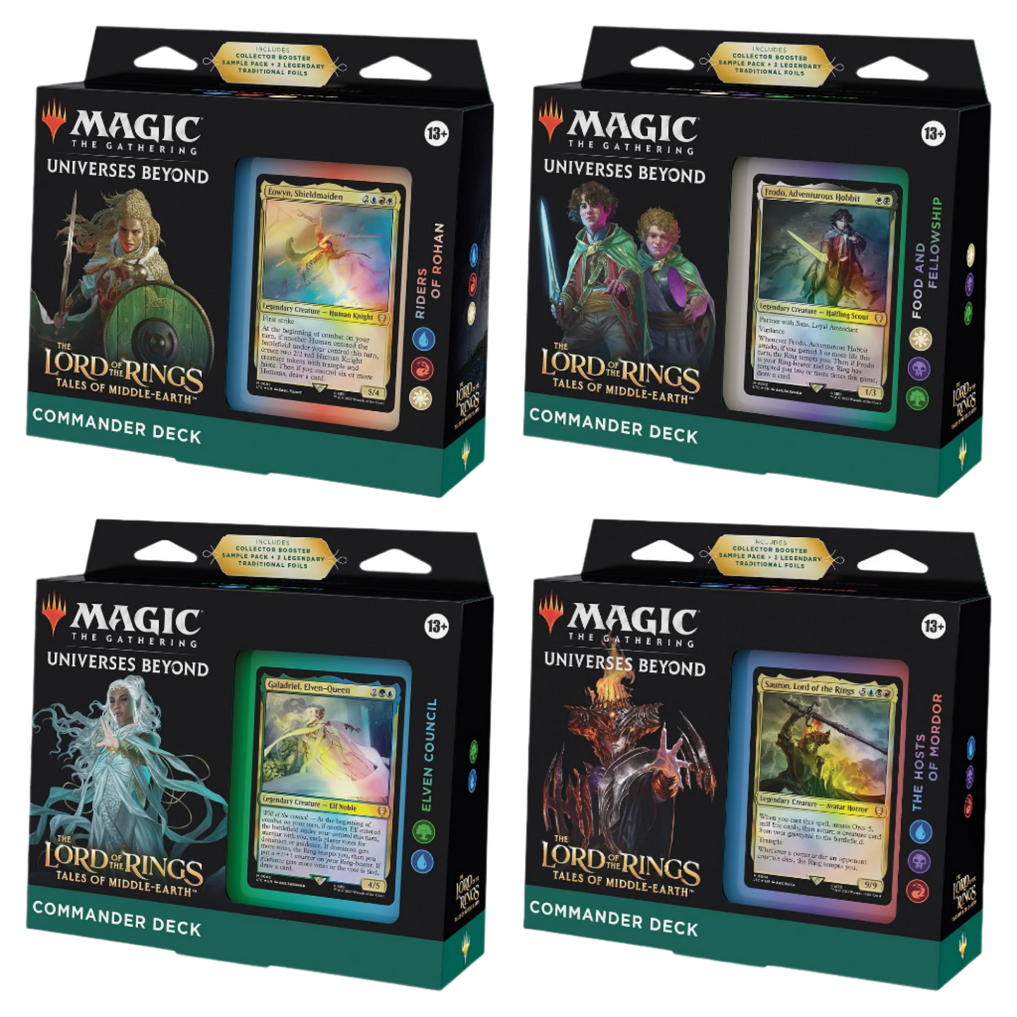 Magic The Gathering: Lord of the Rings - Commander Deck Set of 4