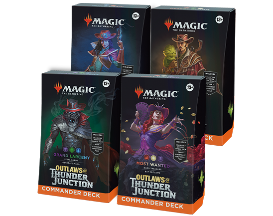 Magic The Gathering: Outlaws of Thunder Junction - Commander Deck Set of 4