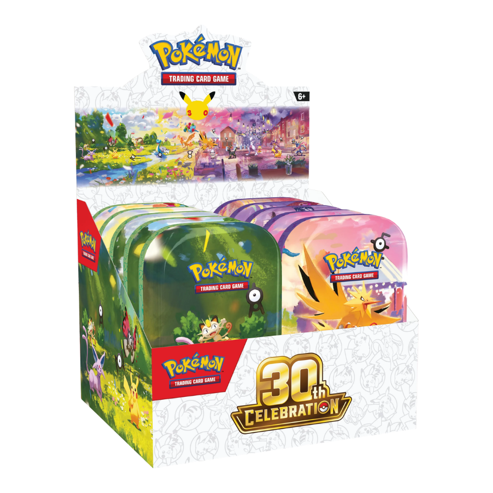 Pokemon: 30th Celebration - Mini Tin Case (10 Tins)