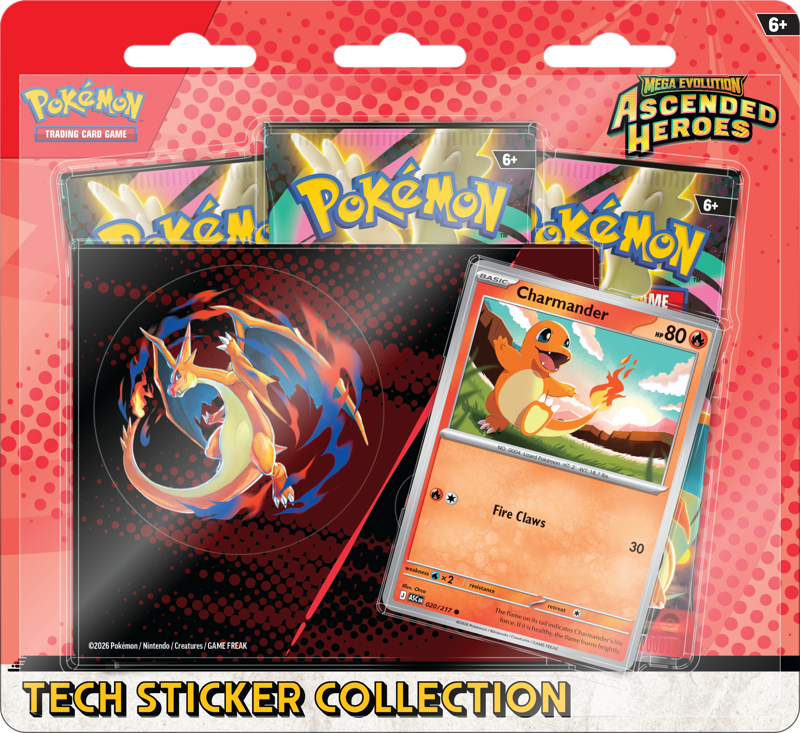 Pokemon: Mega Evolution Ascended Heroes - Tech Sticker Charmander