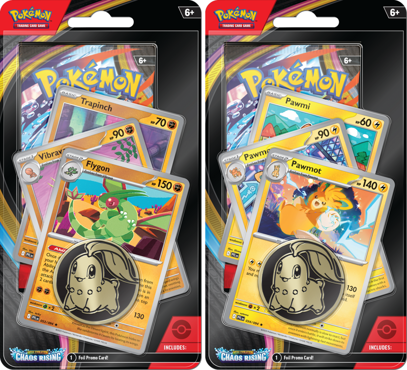 Pokemon: Mega Evolution Chaos Rising - Premium Checklane Blister Set of 2