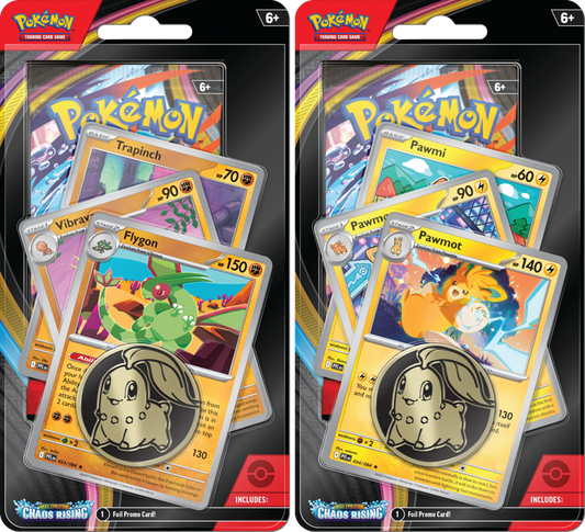 Pokemon: Mega Evolution Chaos Rising - Premium Checklane Blister Set of 2
