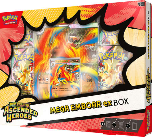 Pokemon: Ascended Heroes - Mega Emboar EX Collection Box