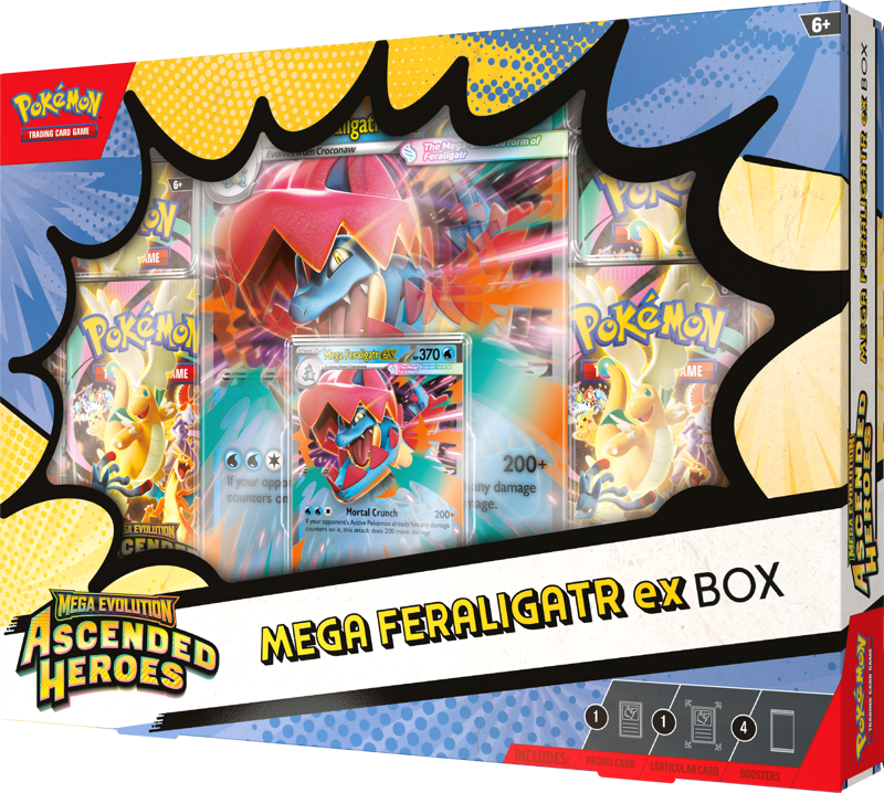 Pokemon: Ascended Heroes - Mega Feraligatr EX Collection Box