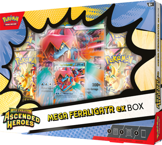 Pokemon: Ascended Heroes - Mega Feraligatr EX Collection Box