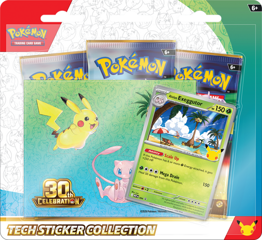 Pokemon: 30th Celebration - Tech Sticker Collection Alolan Exeggutor