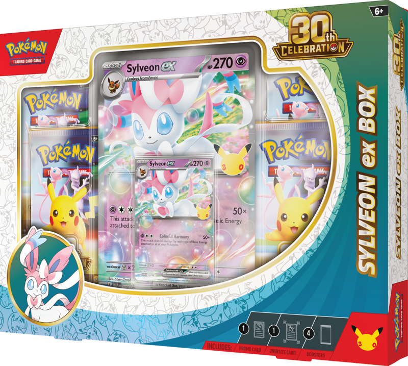 Pokemon: 30th Celebration - Sylveon EX Collection Box
