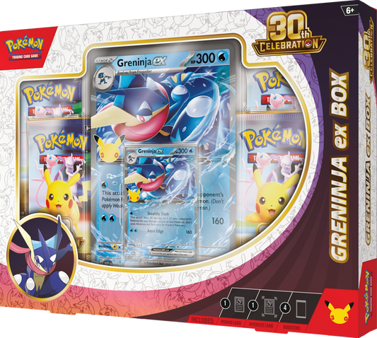 Pokemon: 30th Celebration - Greninja EX Collection Box (PREORDER - Dispatch 17/18th)