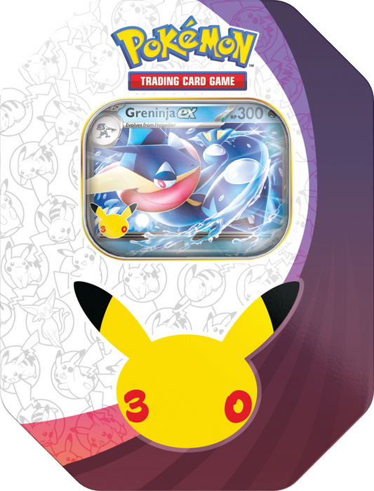 Pokemon: 30th Celebration - Greninja EX Tin (PREORDER - Dispatch 17/18th)