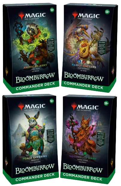 Magic The Gathering: Bloomburrow - Commander Deck Set of 4
