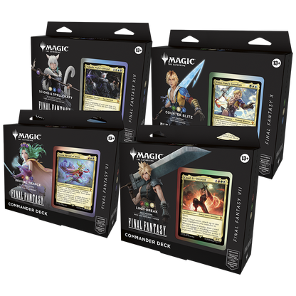 Magic The Gathering: Final Fantasy - Commander Deck Set of 4