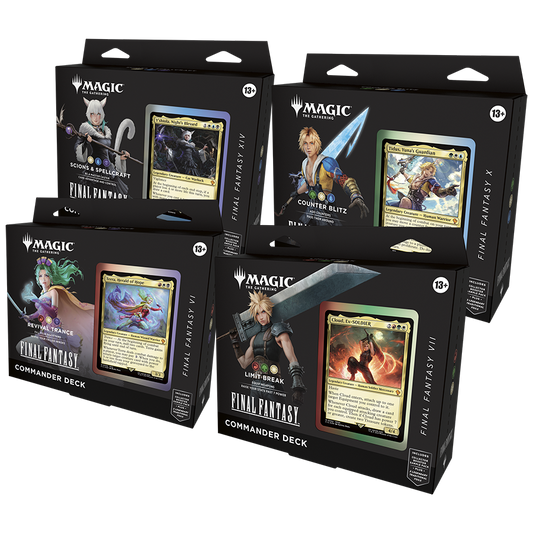 Magic The Gathering: Final Fantasy - Commander Deck Set of 4