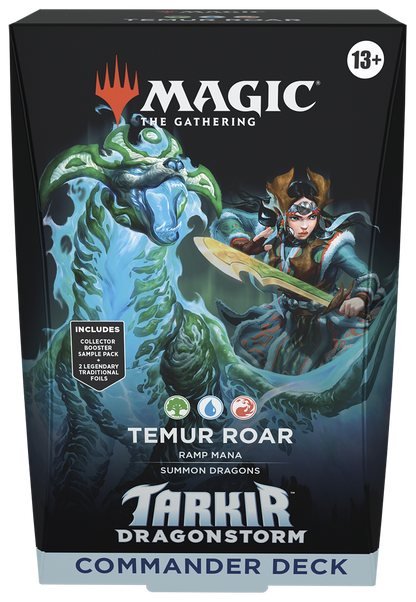 Magic The Gathering: Tarkir Dragonstorm - Temur Roar Commander Deck