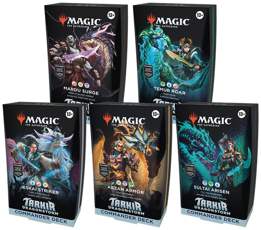 Magic The Gathering: Tarkir Dragonstorm - Commander Deck Set of 5