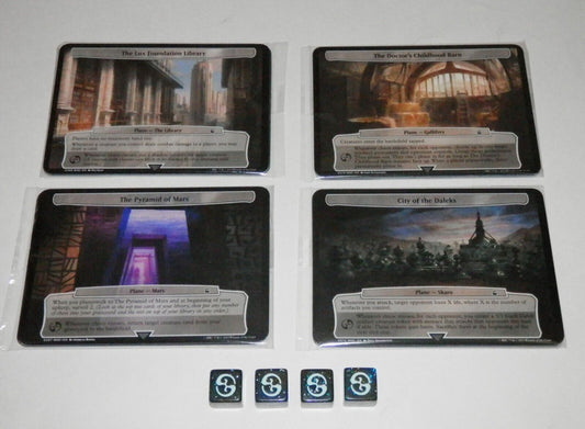 Magic The Gathering: Doctor Who - Full Planechase Set of 40 Cards &amp; Planar Die