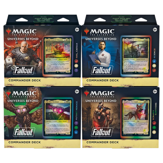 Magic The Gathering: Fallout - Commander Deck Set of 4