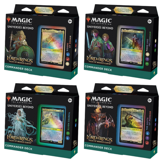 Magic The Gathering: Lord of the Rings - Commander Deck Set of 4