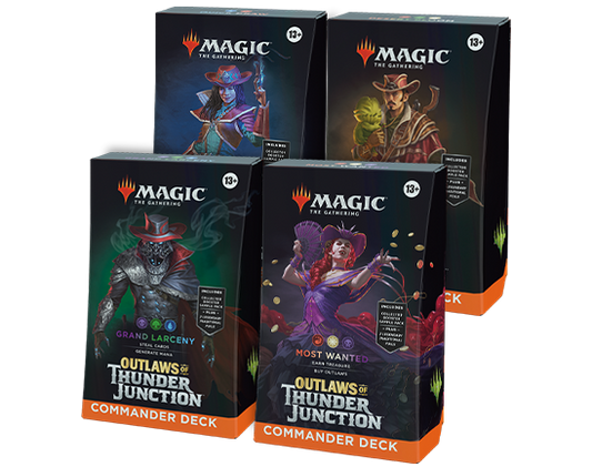 Magic The Gathering: Outlaws of Thunder Junction - Commander Deck Set of 4