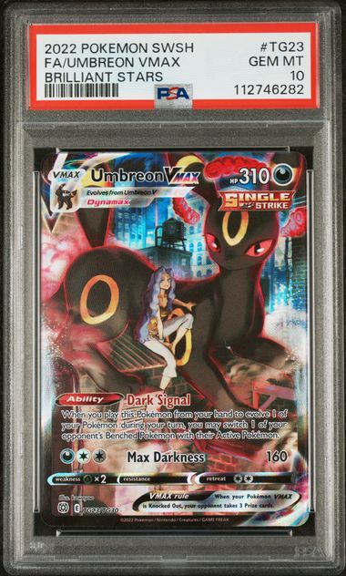 Pokemon: Umbreon VMAX TG23 SWSH Brilliant Stars - Graded PSA 10